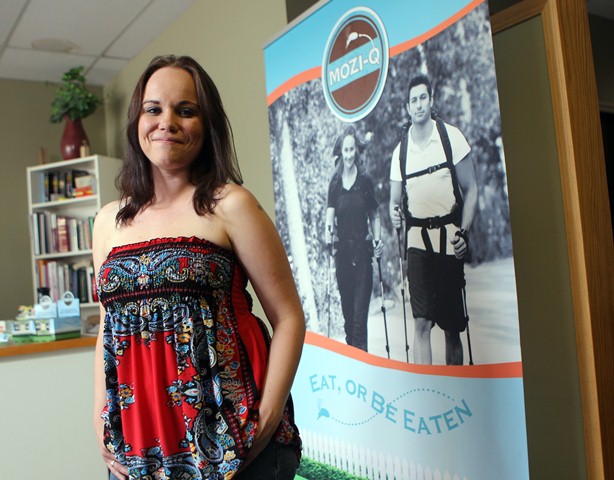 Erin Bosch of Mozi-Q (The all natural way to fight bugs!) poses in her Calgary based homeopathic clinic.